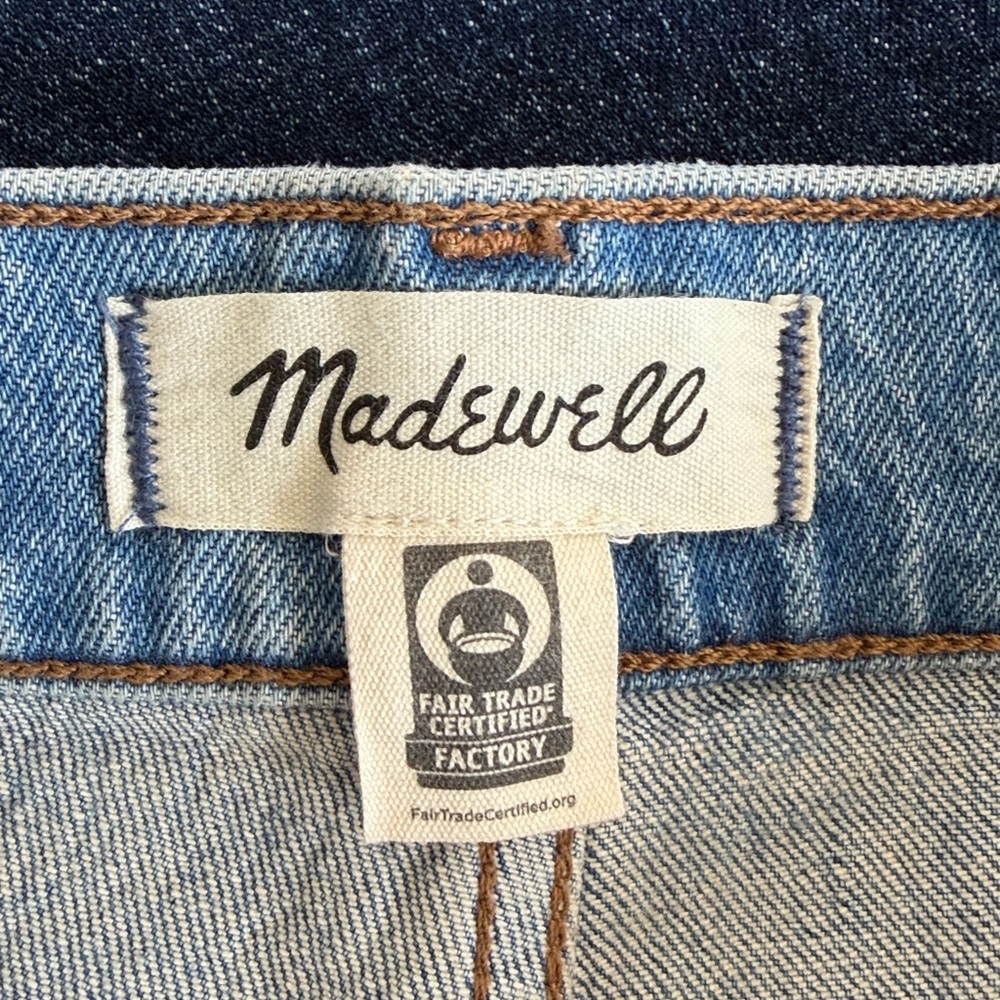 Madewell The Perfect Vintage Wide‎ Leg Jean Size 30P Blue Denim - Picture 8 of 13